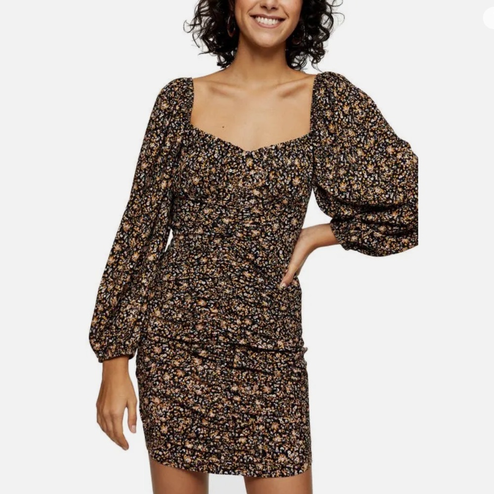 Topshop Nordstrom Ruched Mini Dress Size 4